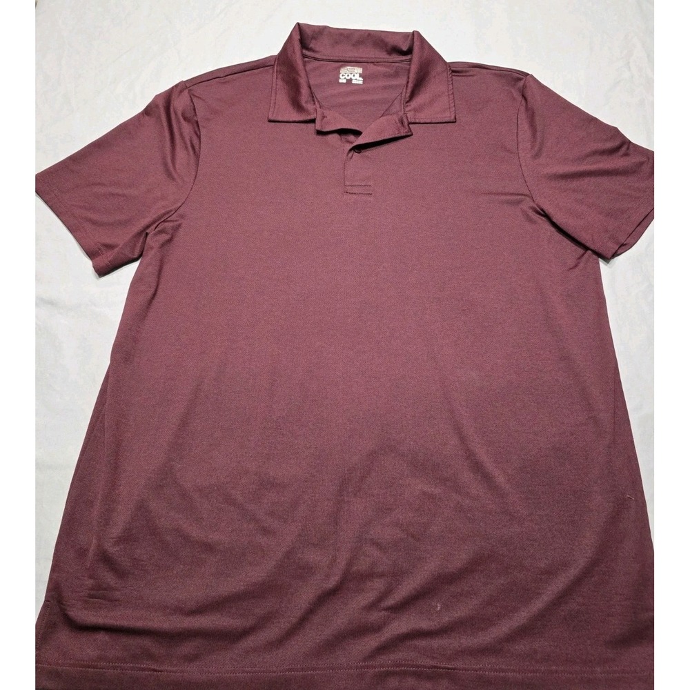 32 Degrees Cool Polo Shirt Men‎ XL Light Burgundy Moisture Wicking 4 Way Stretch